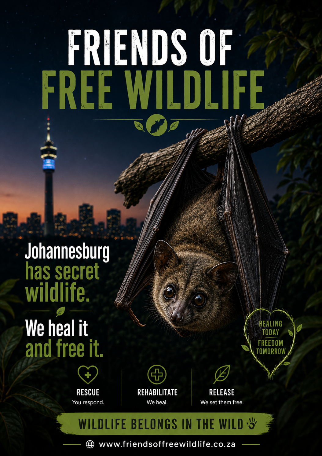 Bat rehabilitation poster